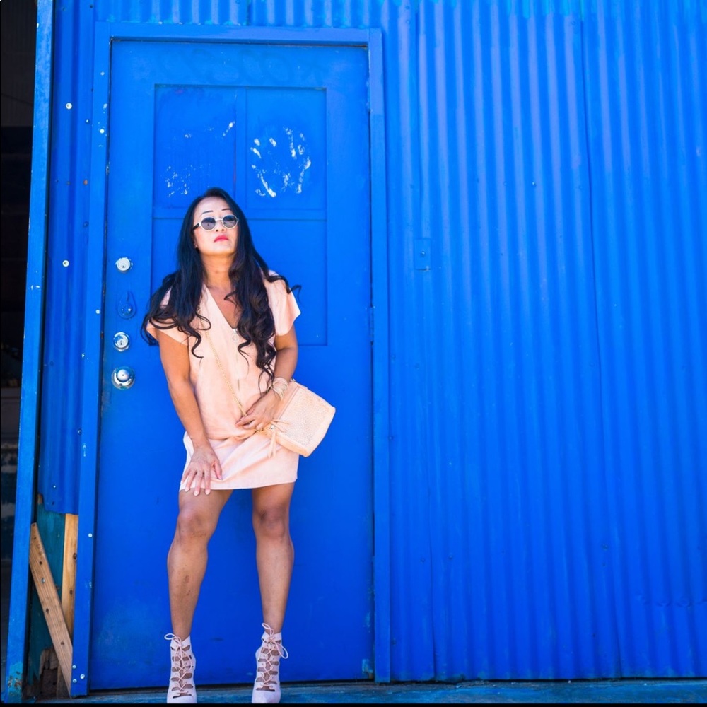 Blush Pink Mod Shift Dress - Picture 8 of 8